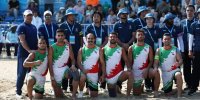 عکس | صید دومین طلا در سانیا/ سجده کبدی‌بازان روی پرچم ایران