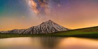 عکس | قاب دیدنی از عبور کهکشان راه شیری بر فراز قله دماوند