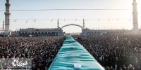تصاویر | مراسم تشییع و نماز میت رهبر شهید در مسجد جمکران و حرم قم