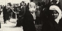 زن سوئیسی در کنار اتومبیلش در جاده اصفهان به شیراز + عکس