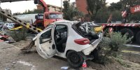تصادف شدید در تهران؛ دو سرنشین پژو ۲۰۷ جان باختند + تصاویر