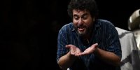 قاب‌هایی از محسن کیایی و پوریا رحیمی سام در نمایش «قبض روح» + تصاویر