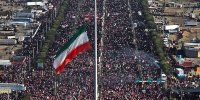 تصاویر هوایی از «بدرقه رهبر شهید» در قم