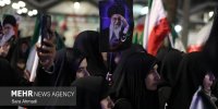 دسته‌روی هیئت مذهبی نیشابور در سوگ رهبر شهید