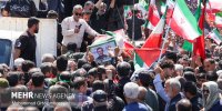 پیکر شهید «علیرضا تنگسیری» رهسپار خانه ابدی شد
