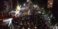 قزوین در پنجاهمین شب ایستادگی؛ طنین فریاد مرگ بر امریکا