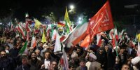 طنین فریاد «مرگ بر امریکا» برای پنجاهمین شب متوالی در اقبالیه