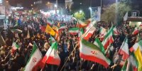 طنین فریاد «مرگ بر آمریکا» در تاکستان