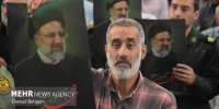 مشهد در سوگ رئیس جمهور شهید