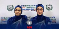 فیلم لحظه تاریخی کسب اولین مدال آسیایی دختران ژیمناستیک ایران