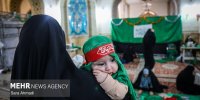 کارگاه دوخت لباس شیرخوارگان حسینی در حرم امام رضا(ع)