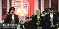 آغاز مراسم خطبه خوانی شب عاشورای حسینی در جوار بارگاه رضوی
