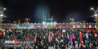 قرائت زیارت امین‌الله در سومین شب مراسم بزرگداشت رهبر شهید در حرم رضوی