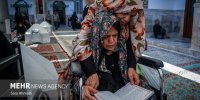 صحن امام حسن مجتبی(ع) در حرم رضوی مسیر مناسب تردد زائران دارای ویلچر