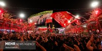 اجتماع شبانه زائران ایرانی در کربلا