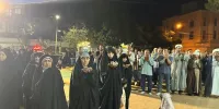 اقامه نماز استغاثه در اجتماع شبانه چناران