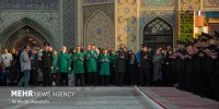 اذن خدمت آئین صبحگاهی خادمان حرم مطهر امام رضا(ع)