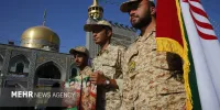 تشرف ۴۰۰ نفر از سربازان یگان های نظامی به حرم مطهر امام رضا(ع)