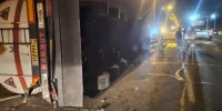 تصادف تانکر سوخت با ۲ دستگاه خودرو سواری در مشهد