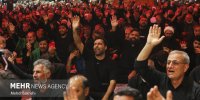 مراسم وداع با شهید عباس آقایی در حرم بانوی کرامت