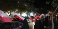 خروش جانفدایان شهرک شهید رجایی مشهد در زنجیره انسانی شبانه
