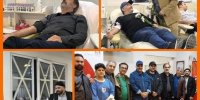 همراهی معاون وزیر با هنرمندان در پایگاه مرکزی انتقال خون استان تهران