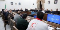 جلسه ستاد ملی مراسم تشییع پیکر رهبر شهید انقلاب/ زاکانی هم نشین عارف شد+ تصاویر