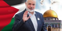 دیوارنگار جدید خیابان جمهوری تهران با عکس اسماعیل هنیه