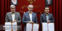 مراسم امضای تفاهم‌نامه بازسازی مراکز دانشگاهی