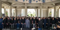 آیین بدرقه و تشییع پیکر «محمد عسگری» با حضور کارکنان صنعت نفت