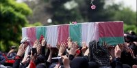 تشییع پیکر شهید خطیب و خانواده شهیدش تا آرامگاه ابدی در قم + ویدئو