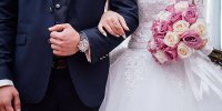 لحظه تصادف هولناک عروس و داماد + ویدئو