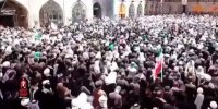 زیر بیرق «یا اباعبدالله» | بدرقه پیکر رهبر شهید بر دستان مردم