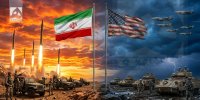 ضربات طوفانی سپاه به آمریکا با حمله همزمان در سه محور + فیلم | اصابت انبوه موشک ها به سوله‌های شناورهای تی‌اف۵۹