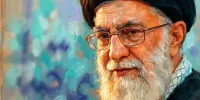 سردار قاآنی و محمد مخبر در مراسم چهلمین روز تشییع و تدفین آقای شهید ایران + فیلم