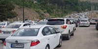 ترافیک سنگین جاده چالوس را یکطرفه کرد | بارش باران در ۳ محور پرمسافر