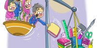 بازار آرام نوشت‌افزار / کارتون