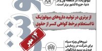 خوش خبرهای امروز | از برتری در تولید داروهای بیولوژیک تا استعلام برخط گواهی کسر از حقوق | اینفوگرافیک