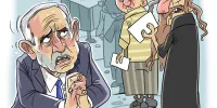 نتانیاهو به گدایی رأی افتاد | کارتون