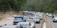 جاده پرتردد کشور تا عصر امروز مسدود است؛ ترافیک سنگین در چالوس