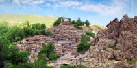 نمایی زیبا از روستای قوزلو زنجان