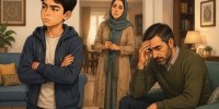 پسرم خیلی بی‌ادب شده و به ما بی احترامی می کند