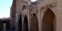 والبیال در بارانداز کاروانسرای ۵۰۰ ساله | چرا کاروانسرای سمنگان هنوز مرمت نشده است؟ + فیلم