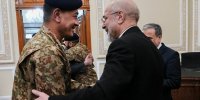دیدار فرمانده ارتش پاکستان با محمدباقر قالیباف + تصاویر