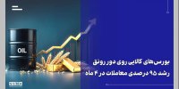 رشد ۹۵ درصدی ارزش معاملات بورس‌های کالایی؛ تقویت نقش بازار سرمایه در اقتصاد + ویدئو