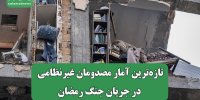 تازه‌ترین آمار مصدومان غیرنظامی در جریان جنگ رمضان