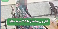 قتل زن میانسال با 35 ضربه چاقو
