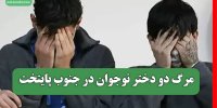 مرگ دو دختر نوجوان در جنوب پایتخت