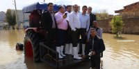 بازدید رییس هیات مدیره و مدیر عامل بیمه سرمد از مناطق سیل زده استان گلستان