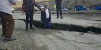 تردد در گردنه اسدآباد به دلیل رانش زمین خطرساز شد